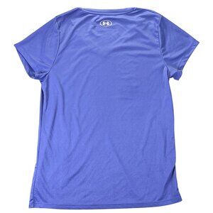 Under Armour Womens Loose Fit V-Neck Performance T-Shirt Large Purple